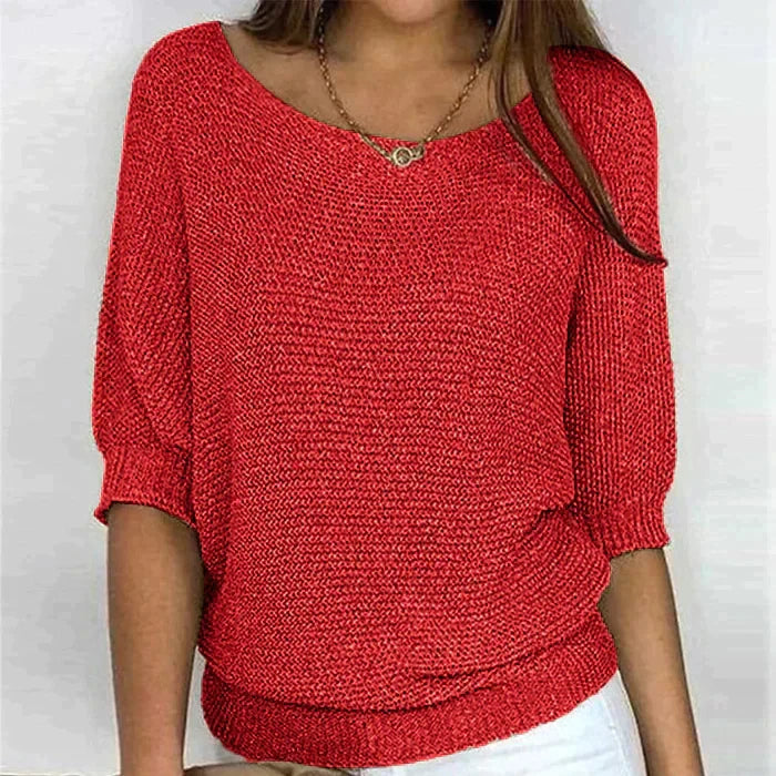 Weicher Damen Langarmpullover, hochwertige Strickware. Kuscheliges Oberteil, perfekt für kalte Tage im Herbst/Winter.