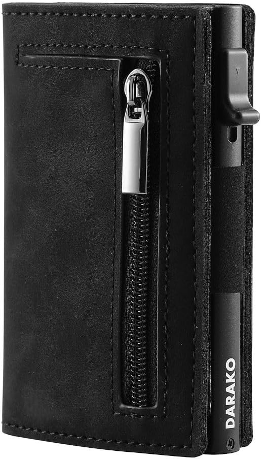 Minimalistisches Unisex Slim Wallet, idealer Kartenhalter für Männer & Frauen, dünnes Portemonnaie für Alltag.