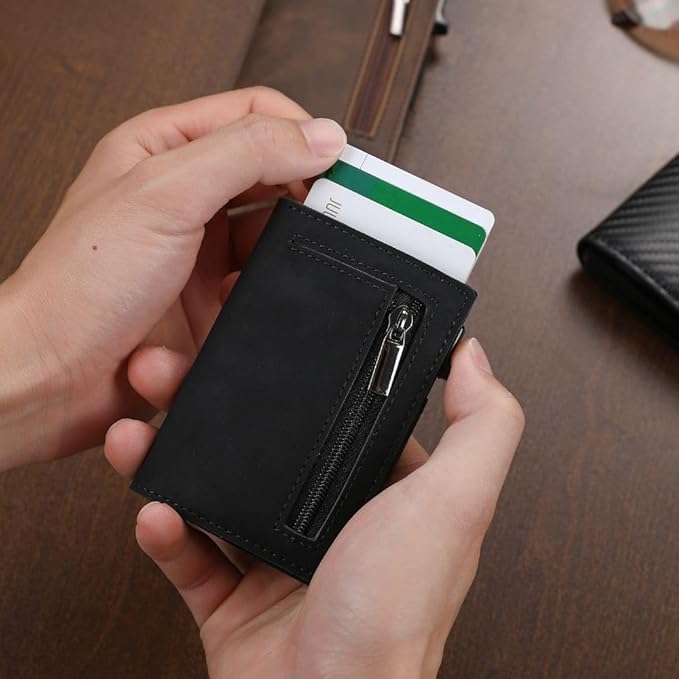Praktischer Kartenhalter: schlankes RFID Portemonnaie für Kreditkarten, Ausweise & Scheine, idealer Alltagsbegleiter.