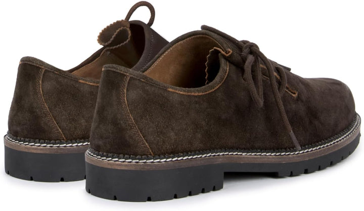 Authentische Herren Haferlschuhe aus Leder im rustikalen Vintage-Stil, unverzichtbar für Volksfeste.