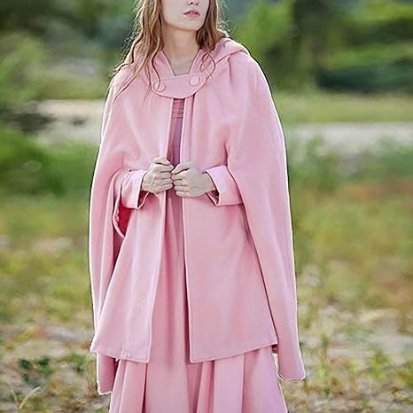 Stilvoller Vintage Damen Kapuzenmantel, kurz geschnitten, ideal für Herbst- & Winter-Events.