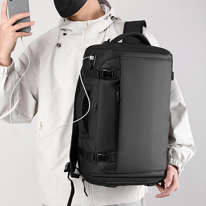 Robuster, wasserdichter 15 Zoll Laptop-Rucksack in Blau, ideal für Outdoor, Business & Alltag.