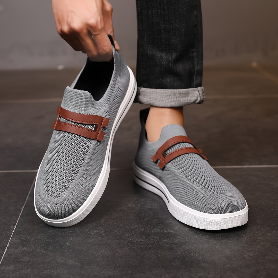 Schnürloser Herren Slip-On Sneaker, bequem & leicht, perfekt für täglichen Gebrauch.