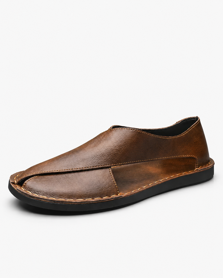 Moderne Herren Freizeitschuhe: bequeme Slipper Sandalen mit geschlossener Zehenpartie für Herren.
