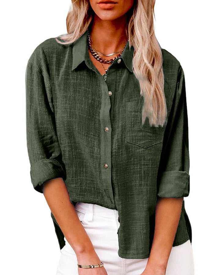 Stilvolle Damen Langarmbluse, Regular Fit, ideal als Freizeitbluse & für elegante Büro-Outfits. Ein schickes Übergangs-Oberteil.