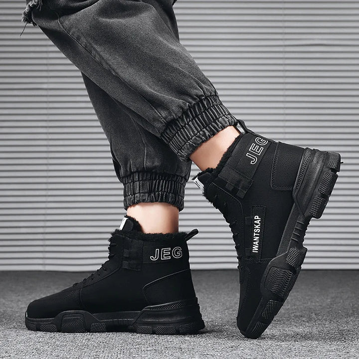 Für aktiven Lebensstil: Warme Herren Winter-Sneaker, gefüttert & bequem.