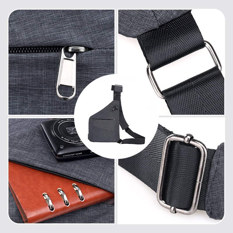 Stilvolle Anti-Diebstahl-Crossbody-Tasche, schützt Wertsachen sicher auf Reisen und in der Stadt.