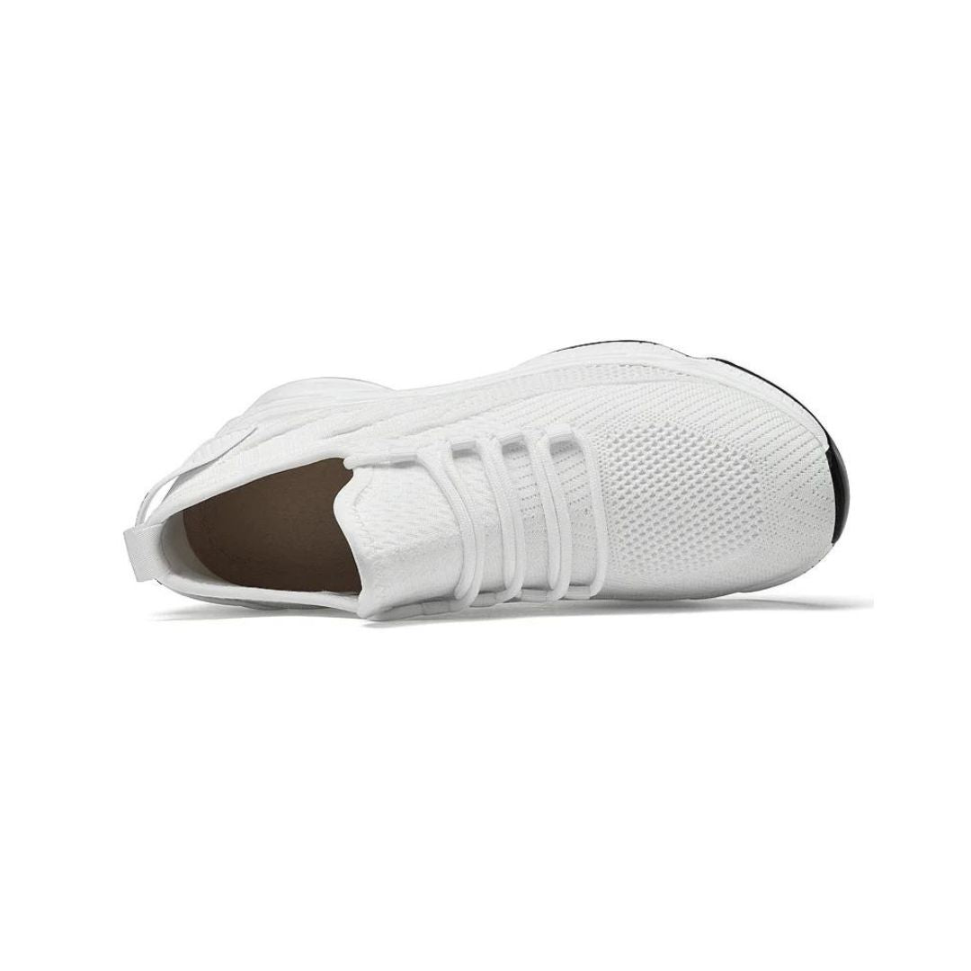 Graue Herren Freizeitsneakers, modernes Design, diskreter Höhengewinn, ganzjährig tragbar.