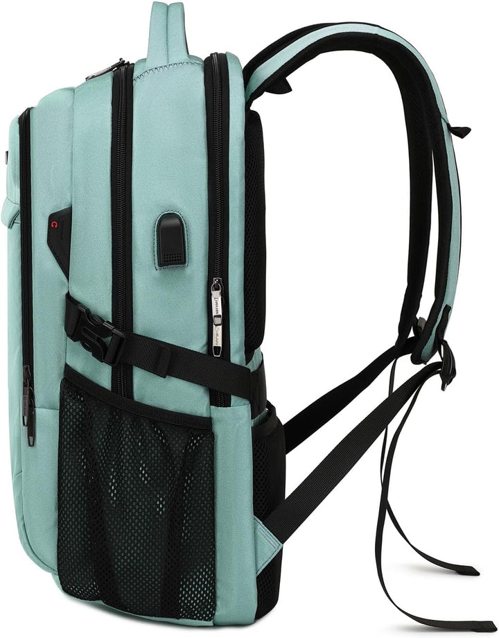Schwarzer Laptoprucksack mit USB-Anschluss, ideal für den täglichen Gebrauch & Kurzreisen.
