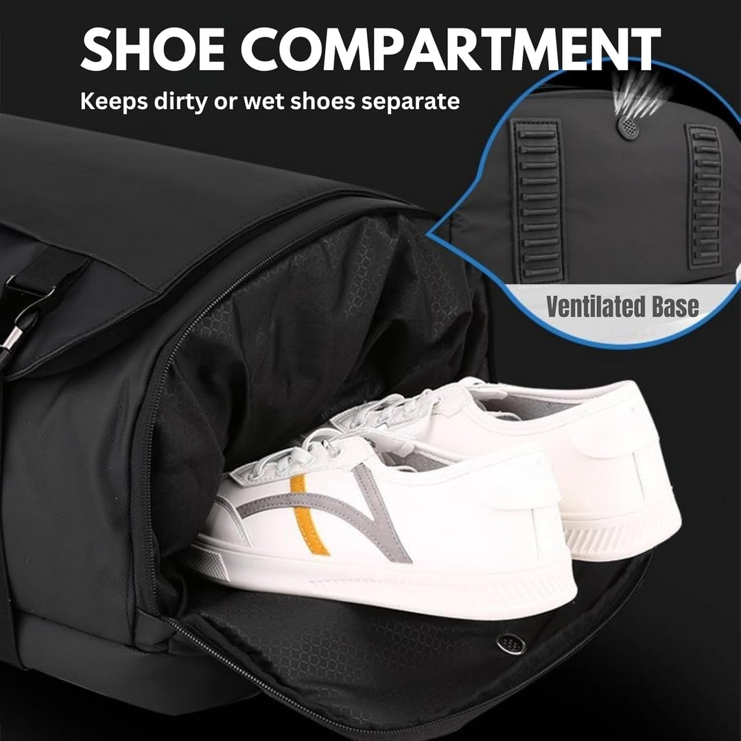 Eleganter schwarzer 15-Zoll-Laptop-Rucksack, wasserdicht, mit USB-C-Port, perfekt für Business & Büro.