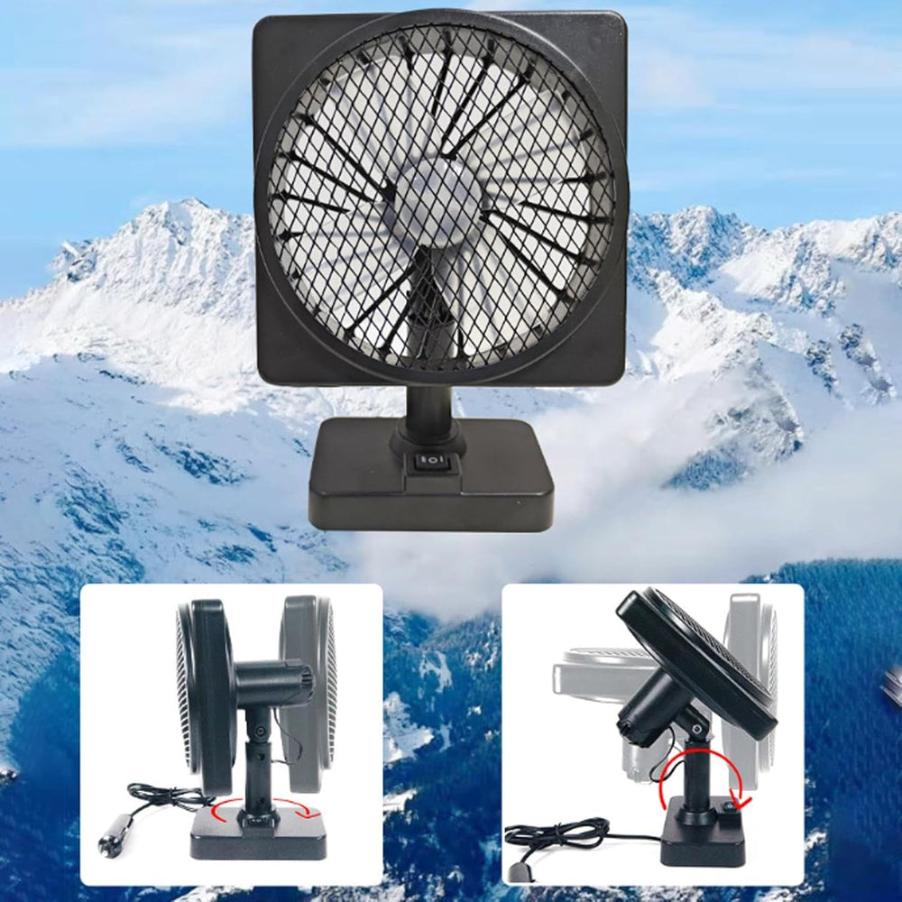 USB Ventilator 12V für Auto, liefert frische Luft mit 360° Rotation. Ideales Auto Zubehör.