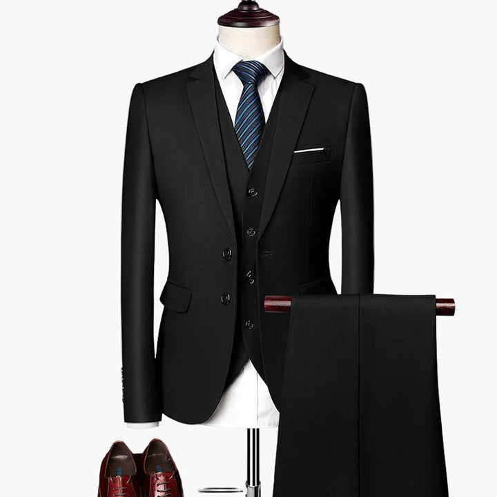 Moderner Slim Fit Anzug für Herren, perfekt für formelle Business-Meetings und festliche Hochzeiten.