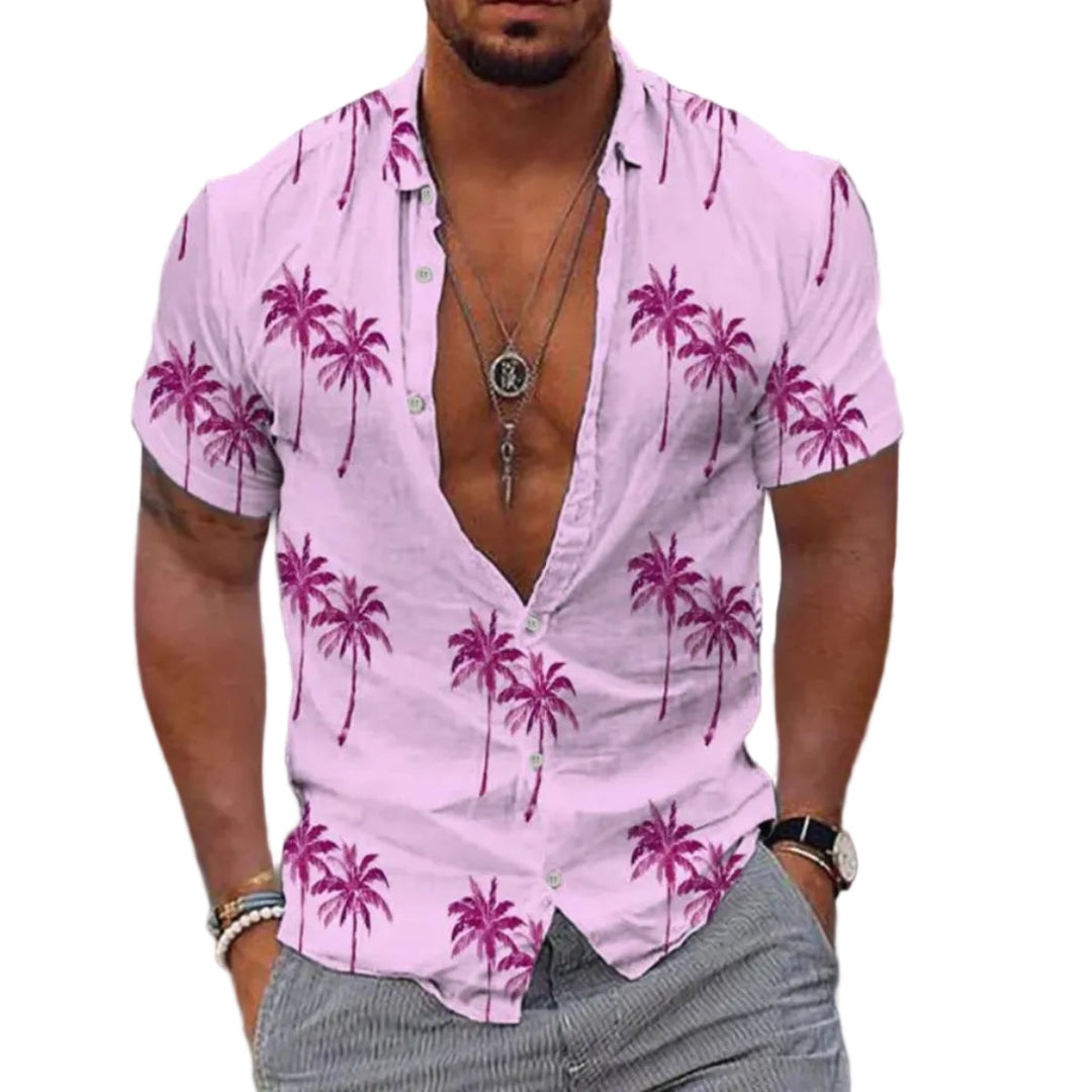 Herren Kurzarmhemd, leicht und luftig, ideal für sommerliche Freizeitaktivitäten und entspannte Urlaubstage. Bequem.