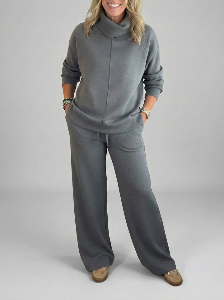 Damen Alltagskleidung Set, Zweiteiler, atmungsaktiv & minimalistisch im Design.