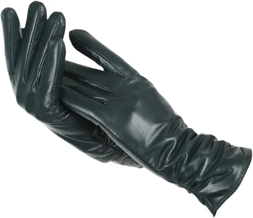 Luxuriöse Damen Winterhandschuhe, elegantes Design, optimaler Schutz gegen die Kälte.