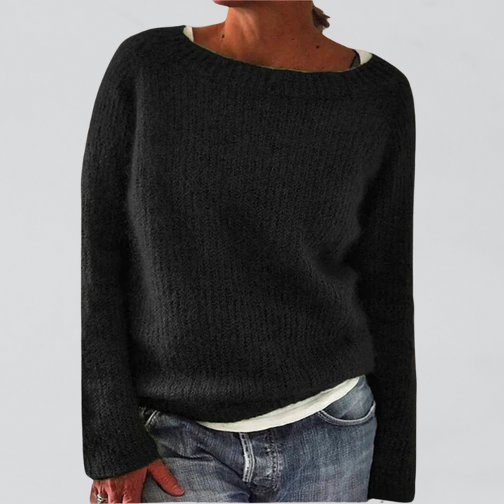 Zeitlos eleganter und vielseitiger Damenpullover, ideal für jeden Anlass. Bequeme Damenmode, auch in großen Größen erhältlich.
