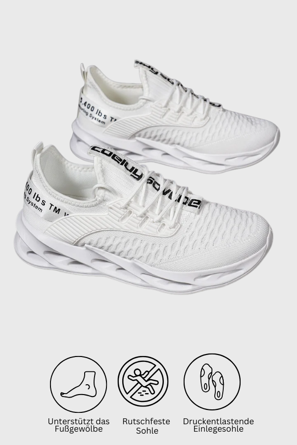 Tragebild: Damen Komfort Sneaker am Fuß, atmungsaktiv, leicht & bequem, Freizeitschuhe für Damen.