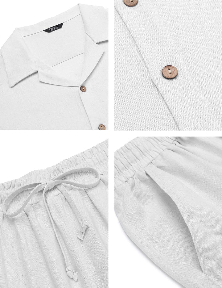 Komfortables Herren Strandset für den Sommer. Entspannter Freizeit-Look aus atmungsaktivem Stoff, ideal für Urlaub.