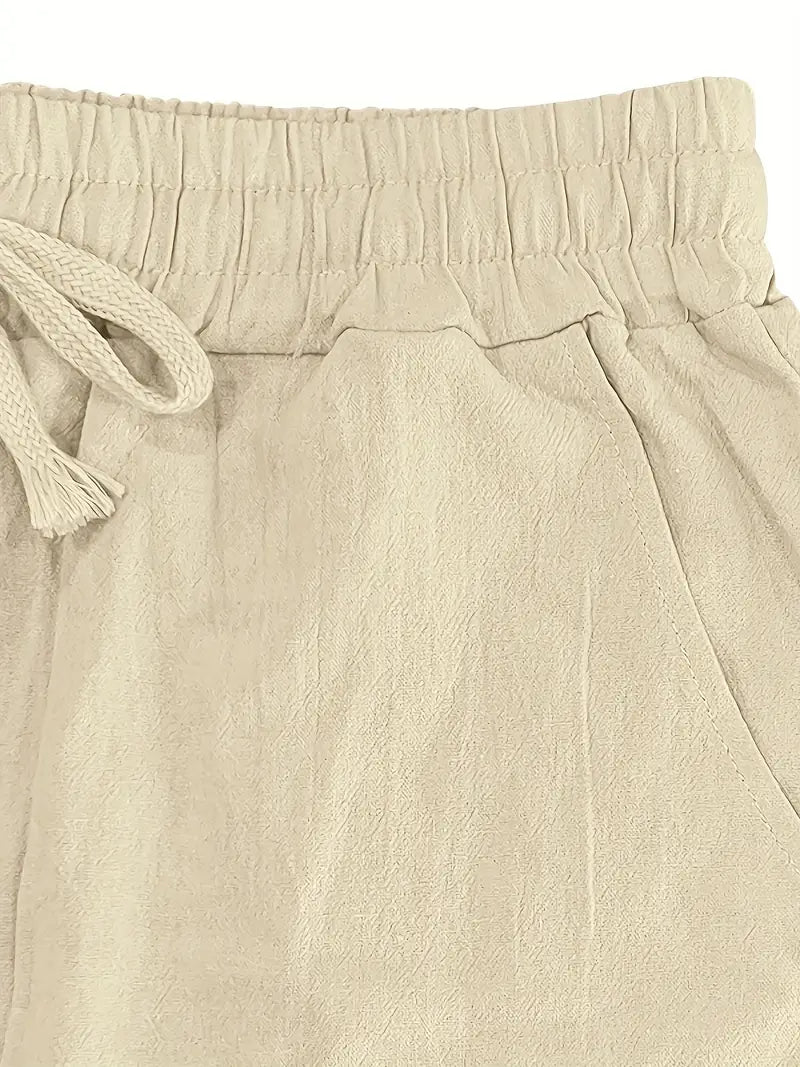Stilvolle Herren Urlaubshose in Khaki, leicht & atmungsaktiv. Ideal für Sommer.