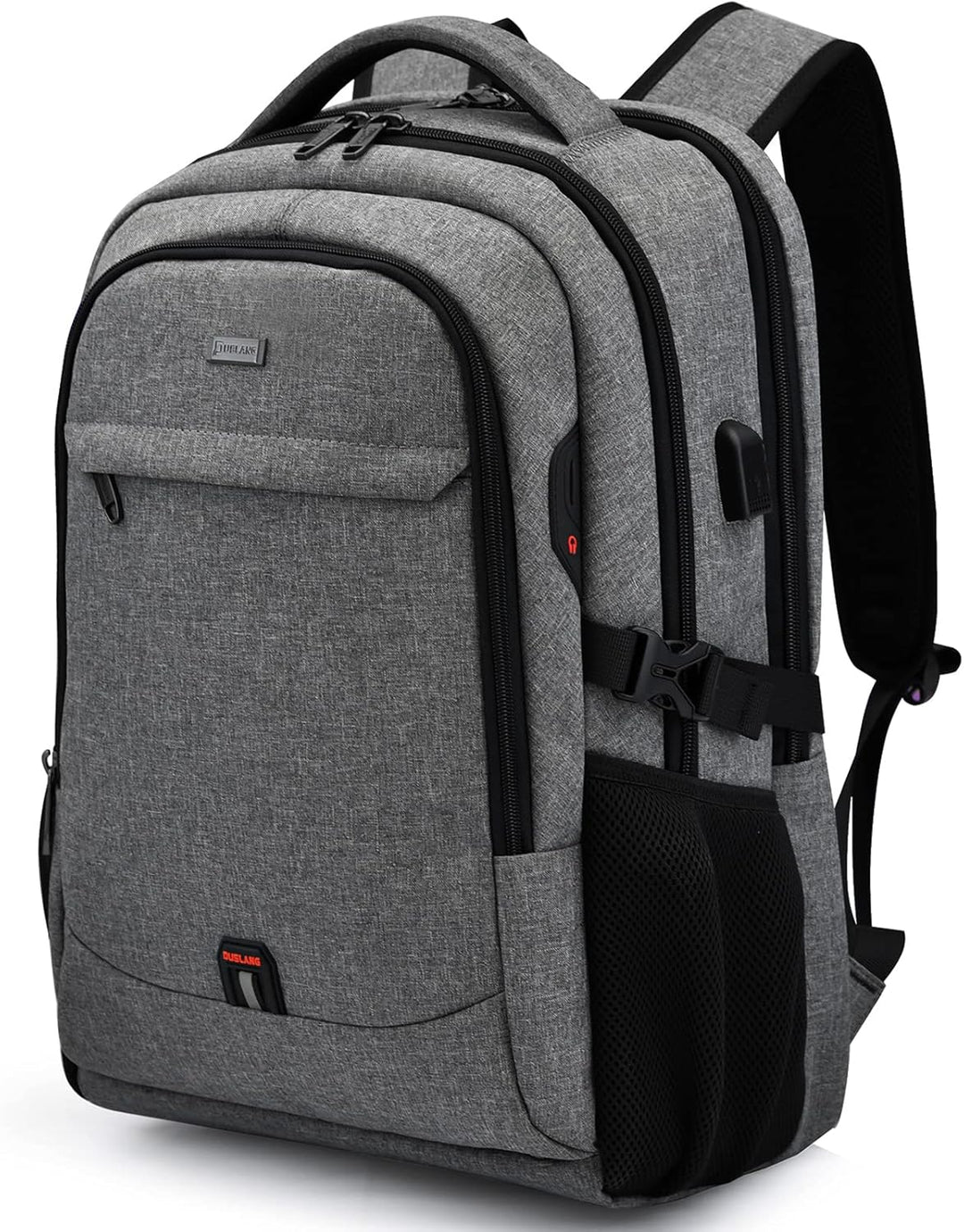 Moderner Laptoprucksack für Reisen, mit Anti-Diebstahl-Funktion & USB-Ladeport.