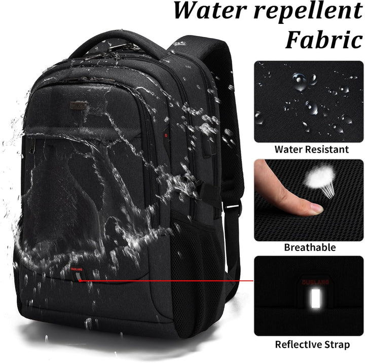Moderner Unisex Businessrucksack, wasserdicht, mit Laptopfach & integrierter USB-Funktion.