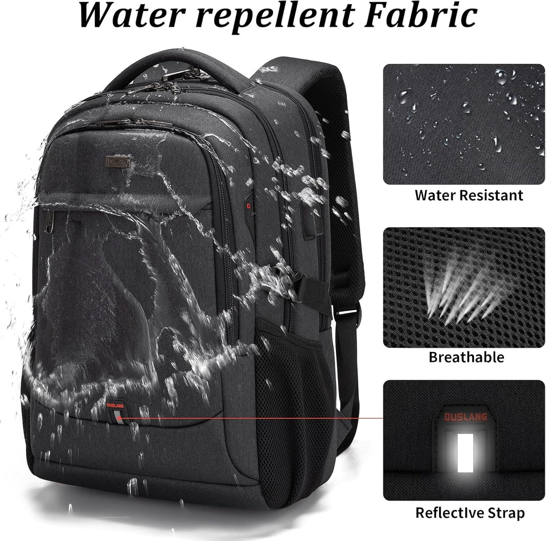 Moderner Reiserucksack mit Laptopfach, USB-Anschluss & intelligenten Organisationslösungen.
