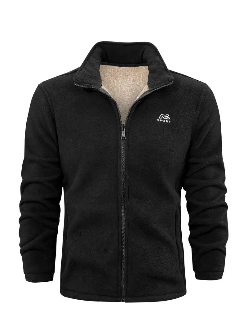 Herren Outdoor-Fleecejacke grün, warm & atmungsaktiv für Herbst & Winter. Ideal zum Wandern und Freizeit.