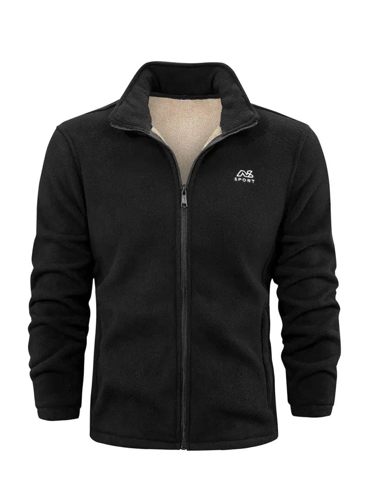Herren Outdoor-Fleecejacke grün, warm & atmungsaktiv für Herbst & Winter. Ideal zum Wandern und Freizeit.