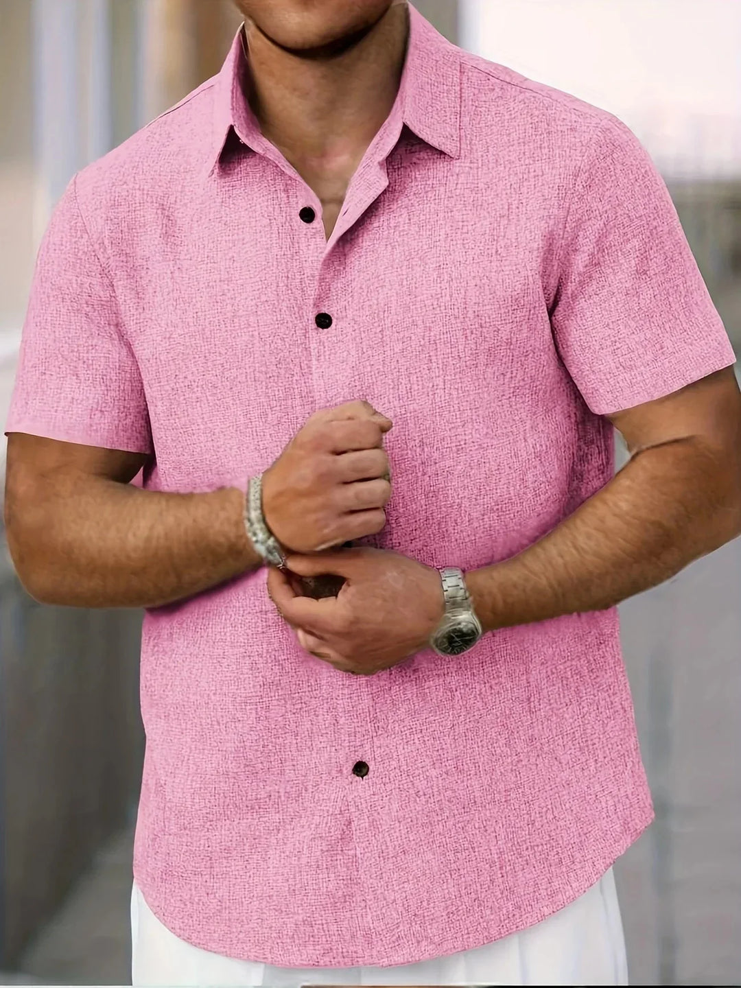 Leichtes Kurzarmhemd für Herren, modern & vielseitig für jede Sommergarderobe.