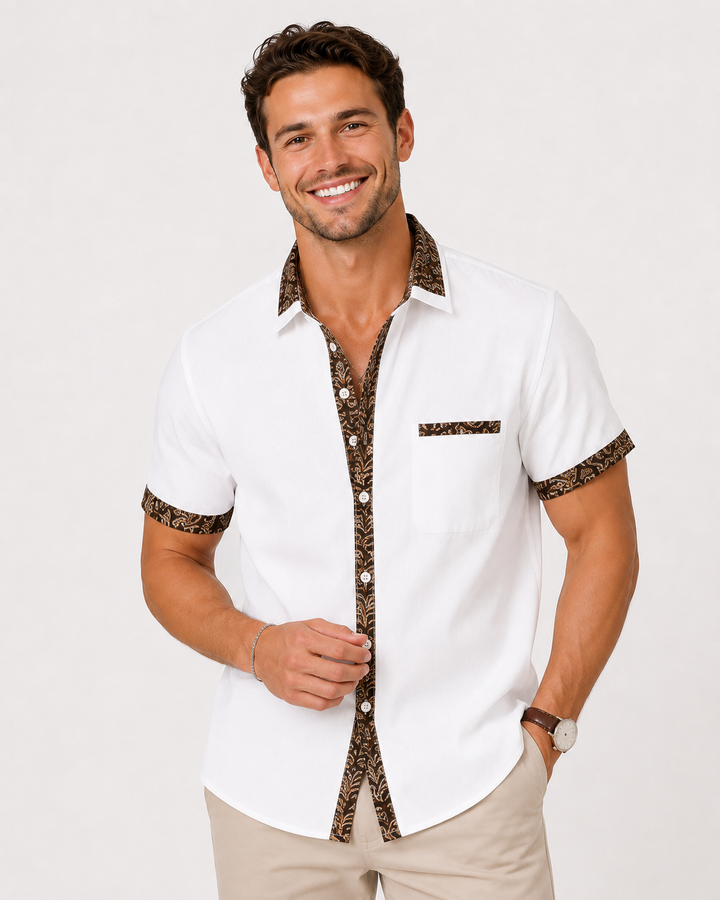 Herren Polohemd für den Sommer, atmungsaktiv und bequem, perfekt für Urlaub, Strand & entspannte Freizeit.