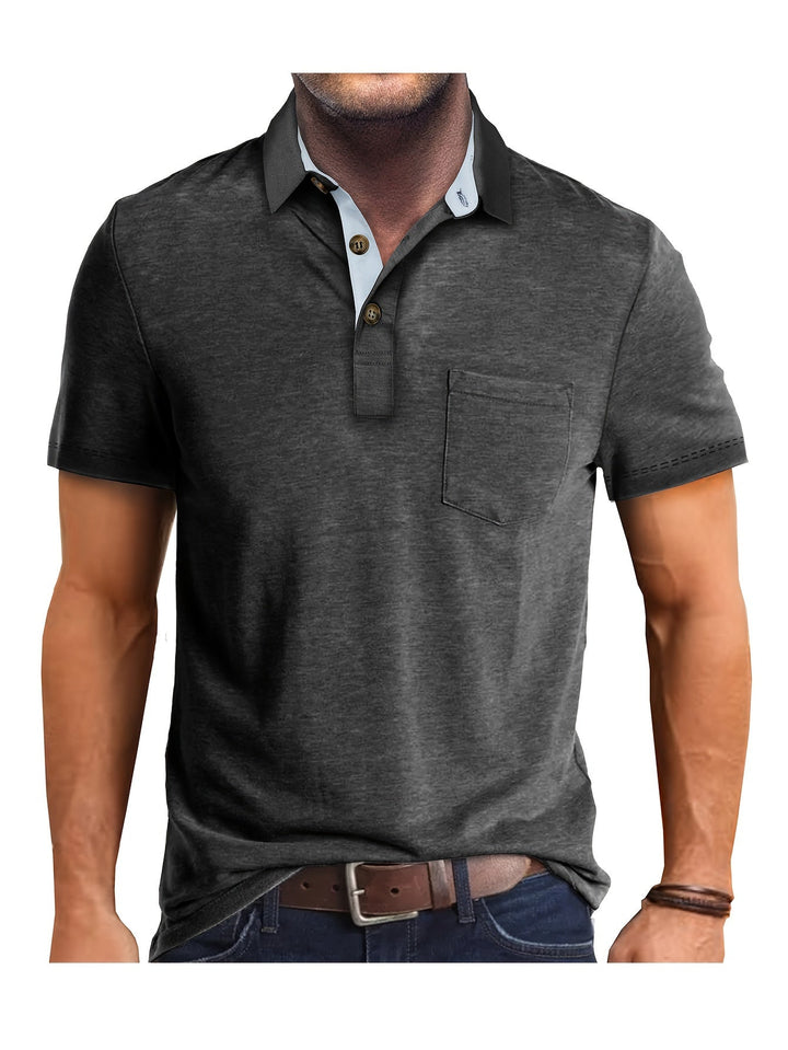 Vielseitiges Herren Poloshirt für einen smarten Casual-Look, mit Brusttasche.