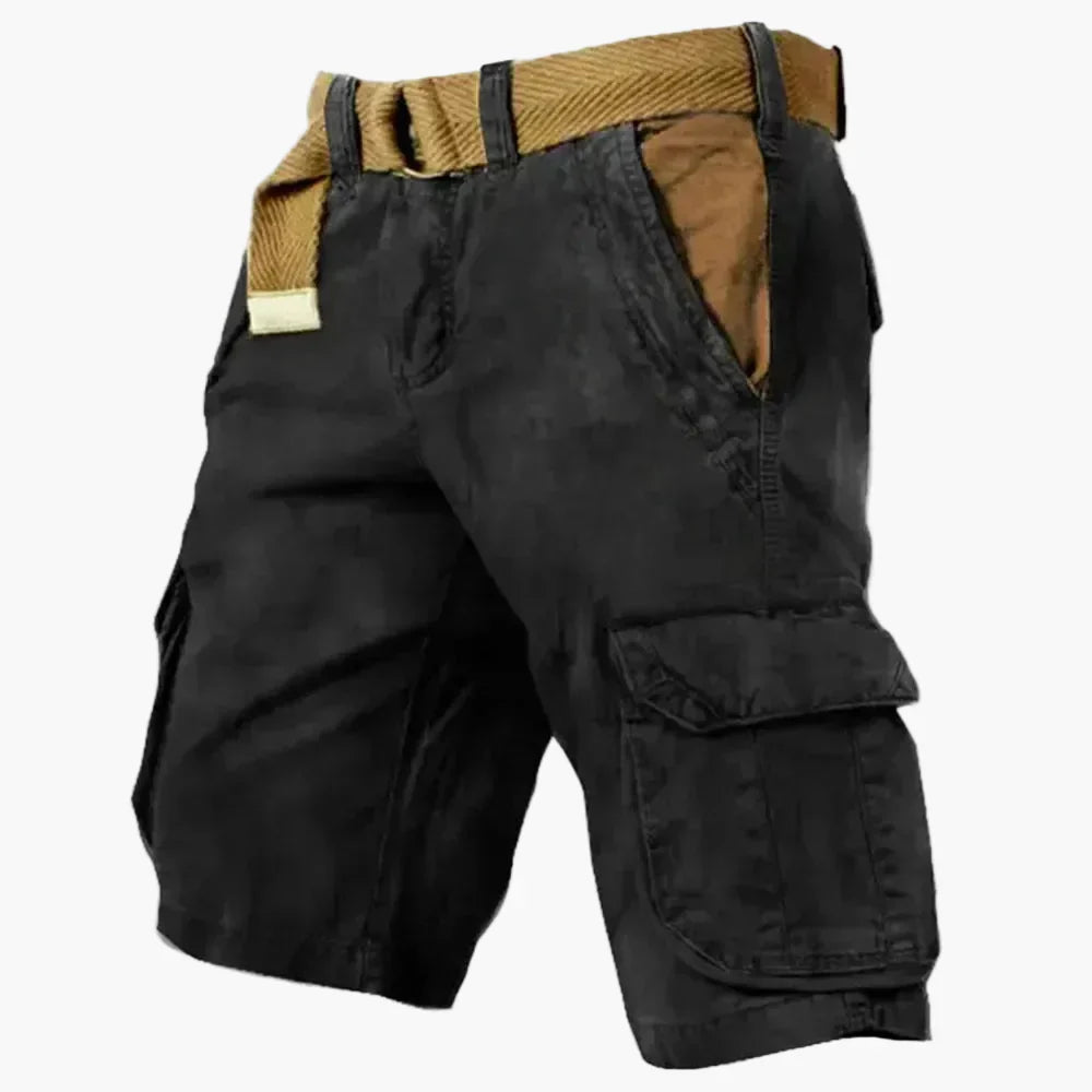 Herren Cargo Shorts in Khaki, vielseitig für Freizeit, Sport & Outdoor. Bequem & mit praktischen Taschen.