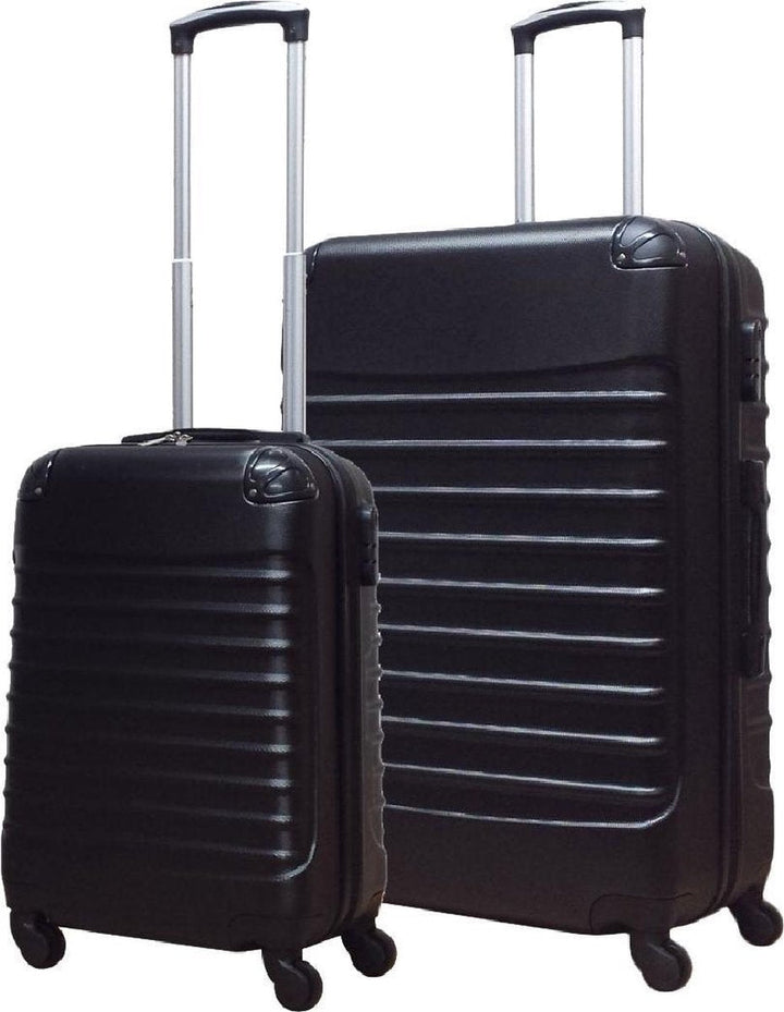 Stilvolles, robustes 2-teiliges Hartschalen Kofferset in elegantem Design für sichere Reisen.