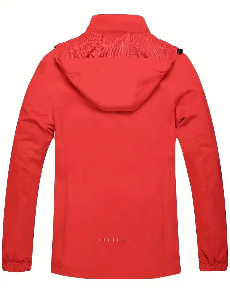 Outdoor Herren Regenjacke, wasserdicht, mit praktischer Kapuze, ideal für Wanderungen.