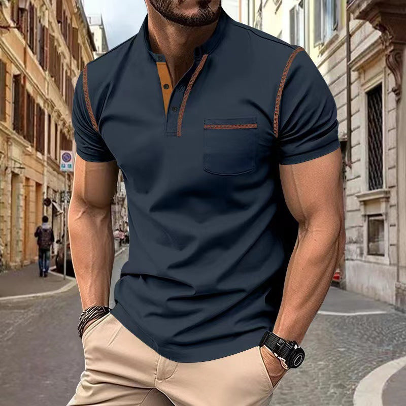Elegantes, einfarbiges Herren Poloshirt Kurzarm. Schlank geschnitten, schnelltrocknend & atmungsaktiv für den Sommer.