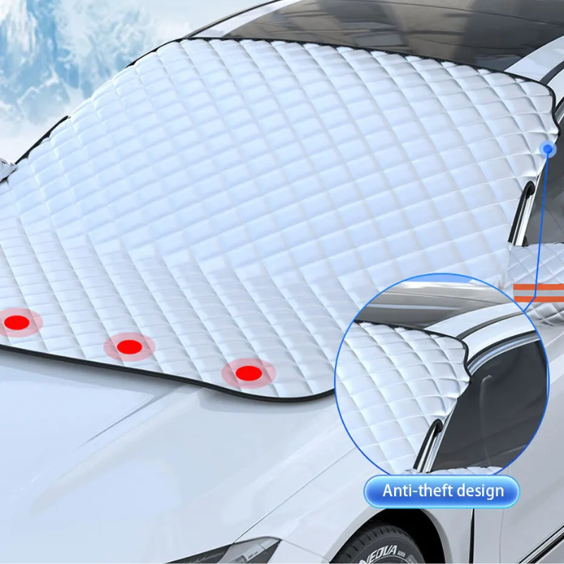 Schützt Ihr Auto: magnetische Windschutzscheibenabdeckung gegen Eis, Schnee, Hitze & starke Sonne.
