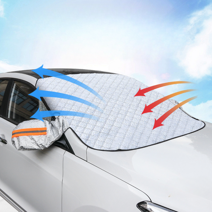 Magnetischer Winterschutz Windschutzscheibe, effektiver Frost- und Schneeschutz fürs Auto.