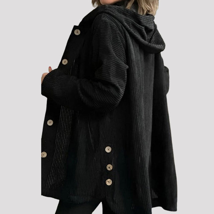 Moderne Damen Kapuzenjacke, lässig & bequem. Stilvolle Herbst-Winter-Oberbekleidung mit Langarm.