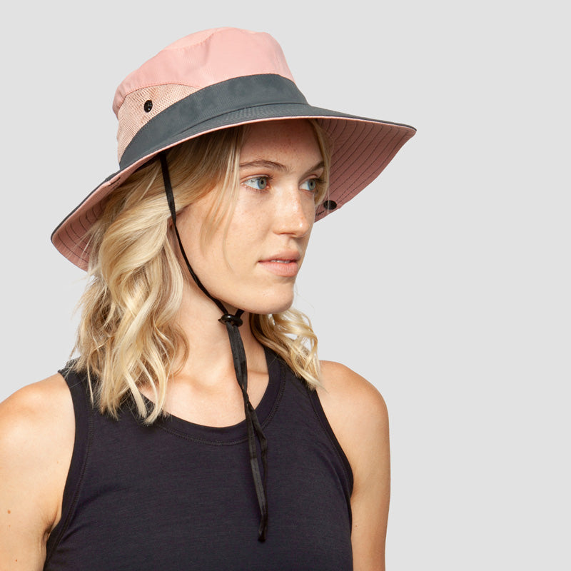 Damen Sonnenhut Liane mit UV50+ Schutz für Kopf & Gesicht. Atmungsaktiv, faltbar für Outdoor & Reise.