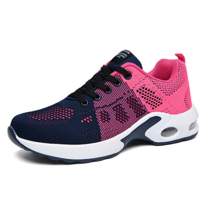 Vielseitige Damen Freizeit Sneakers. Atmungsaktive Sportschuhe mit Schnürung, ideal für Training & Alltag.