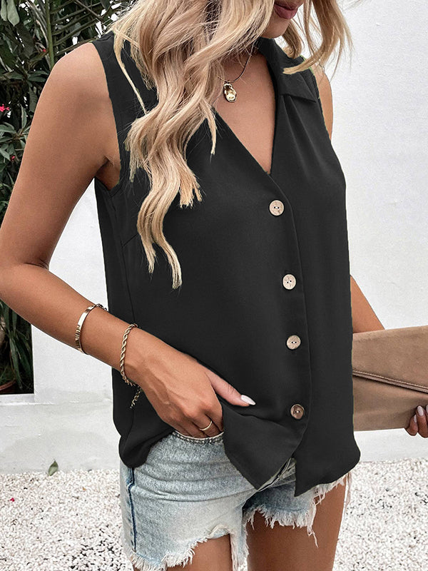 Damen Westentop mit V-Ausschnitt in Beige, vielseitig kombinierbar. Bequeme & stilvolle Alltagsmode.