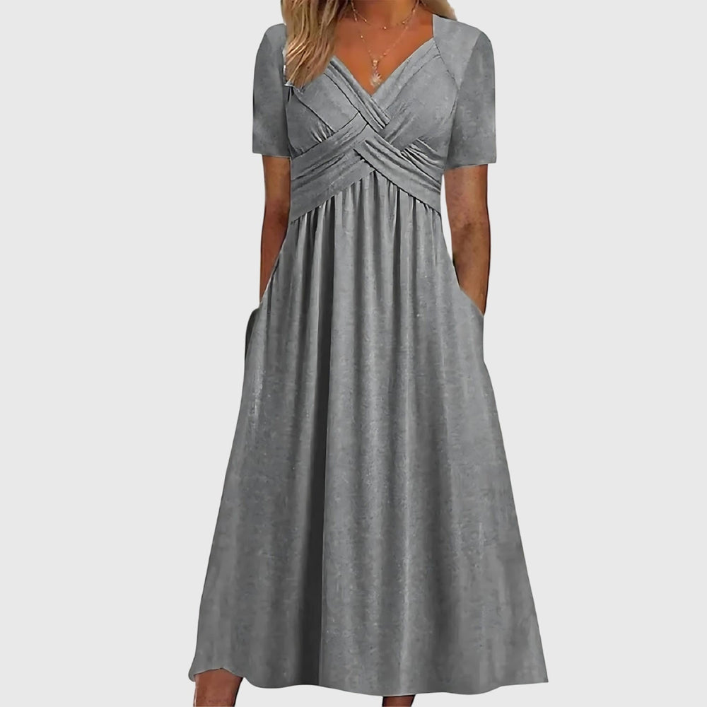 Komfortables Damen Midi-Kleid mit Slim Fit und Bauchkontrolle, vielseitig für Party oder Freizeit.