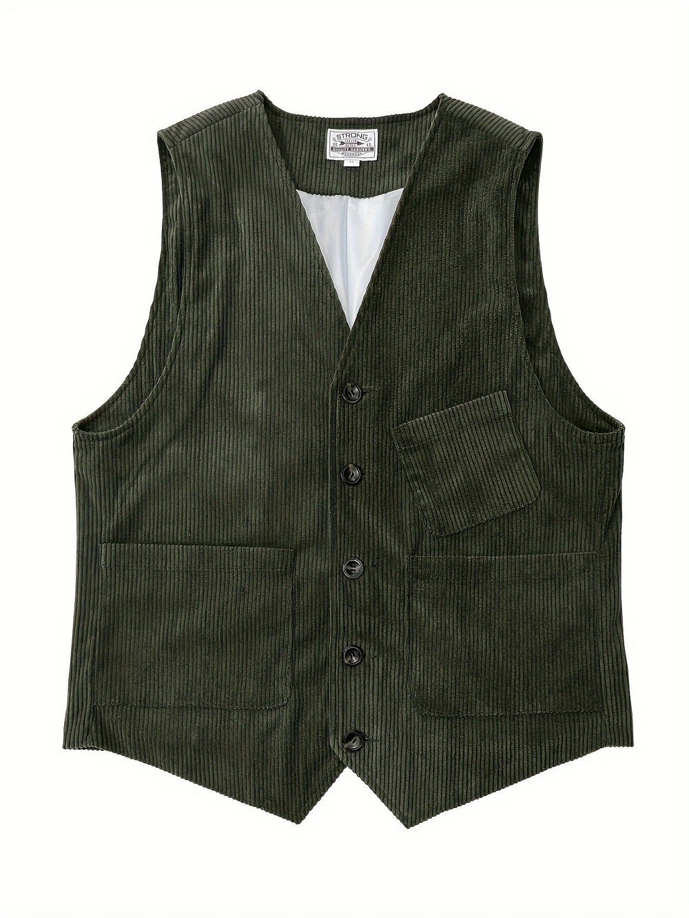 Stilvolle Herren Cordweste für die Übergangszeit. Perfekt für Vintage Mode, Freizeit oder Business Casual Outfits.