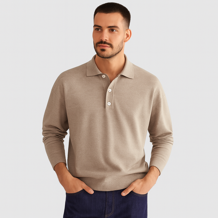 Bequemes Herren Poloshirt Slim-Fit aus weicher Baumwolle, ideal für Smart Casual Anlässe.