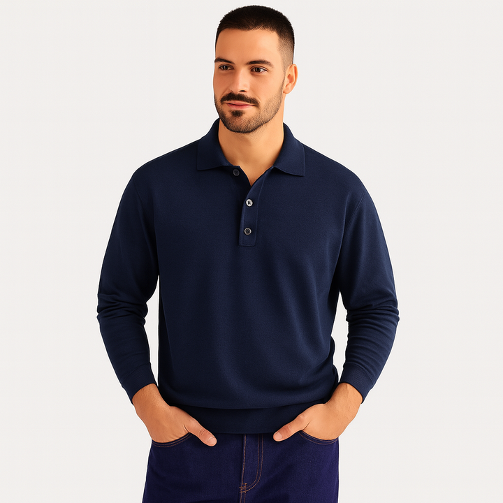 Eng anliegendes Slim-Fit Herren Poloshirt mit eleganter Knopfleiste & Kragen.