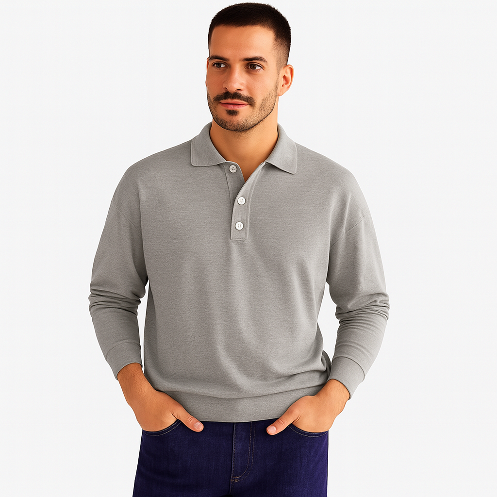 Modernes Slim-Fit Herren Poloshirt in Trendfarbe, kurzärmlig für Freizeit & Alltag.