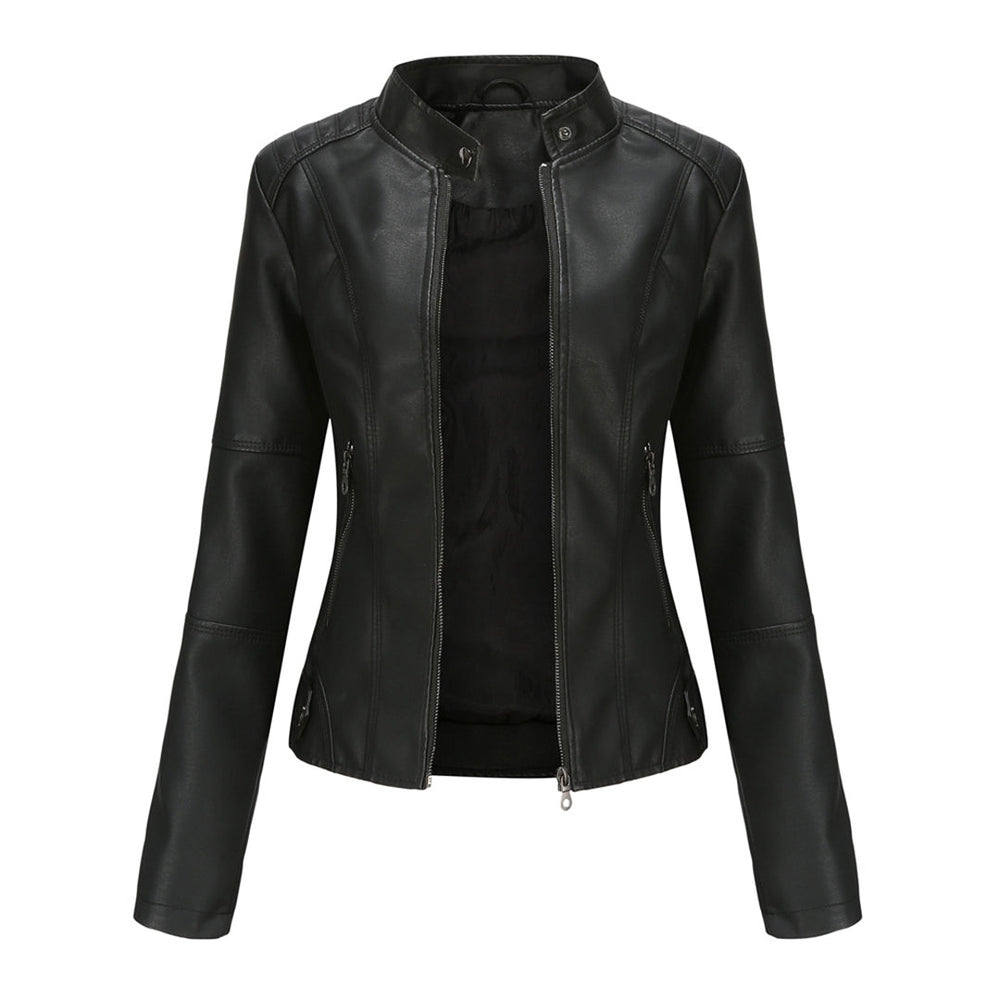 Detailansicht der strukturierten Oberfläche der eleganten Damen Kurzjacke, vielseitig.