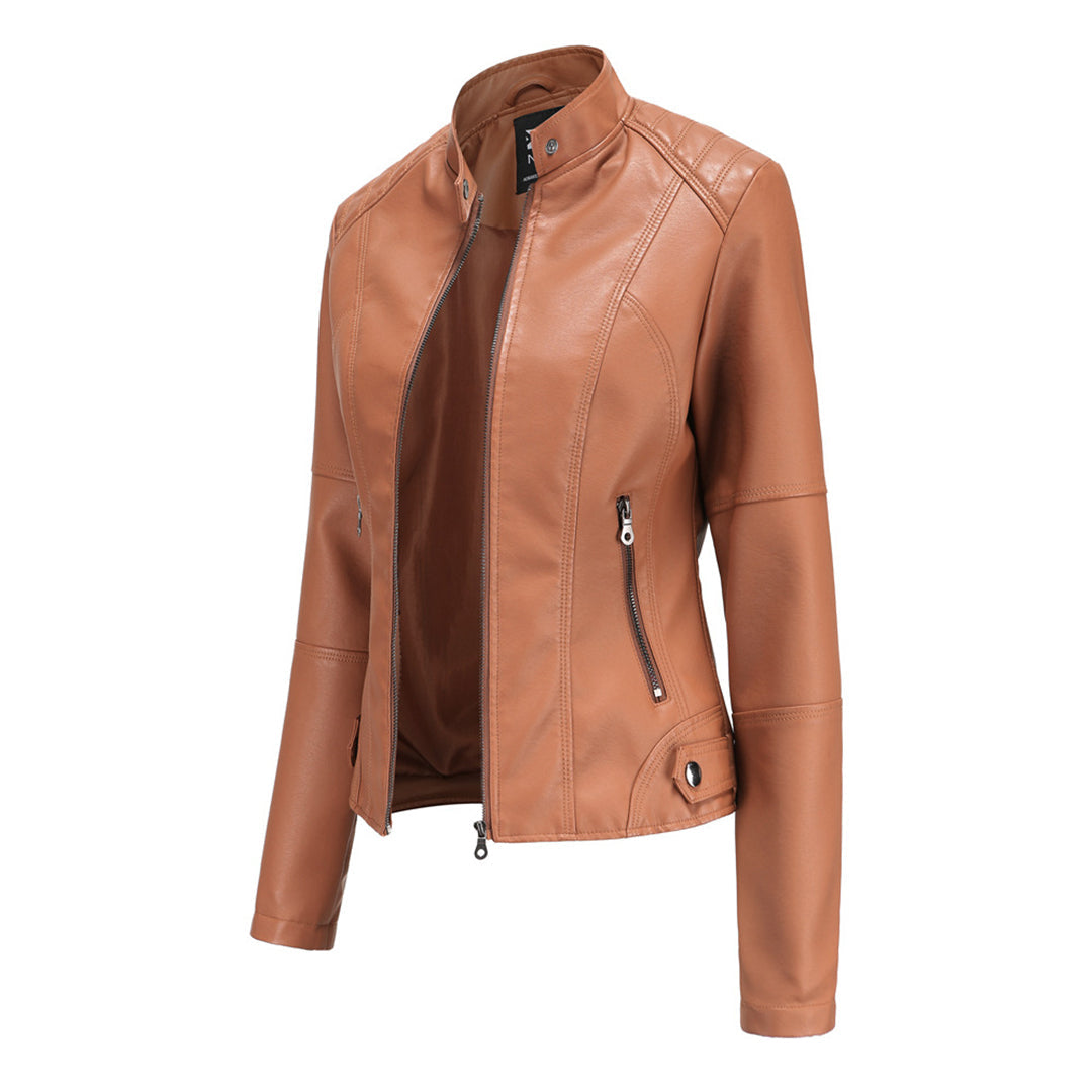 Taillierte Damen Kurzjacke mit strukturierter Eleganz, ideal als Übergangsjacke.