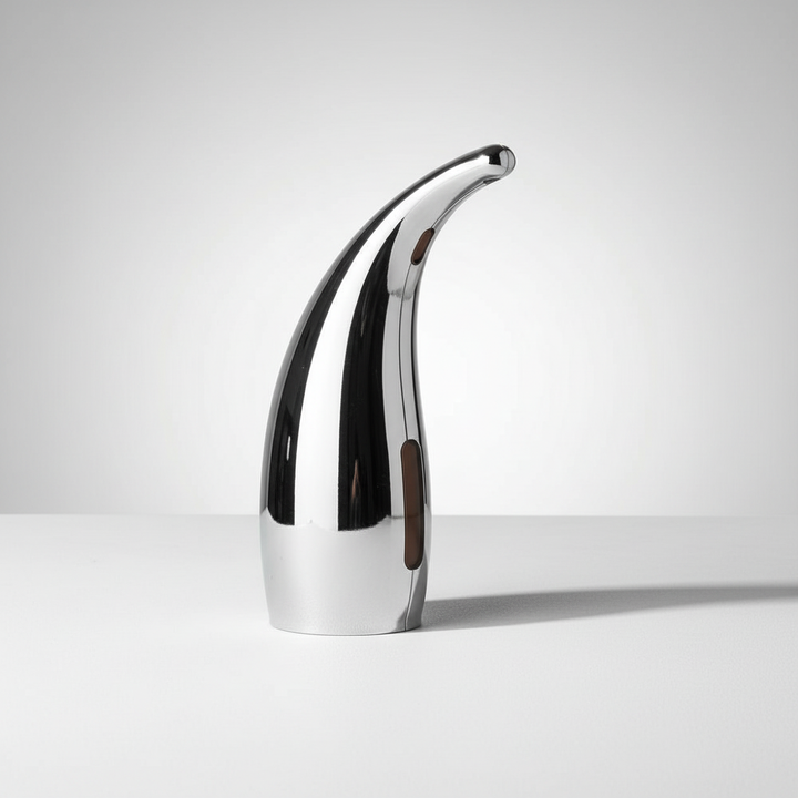 Automatischer HygioFlow Seifenspender im Bad, spendet Seife hygienisch per Sensor.