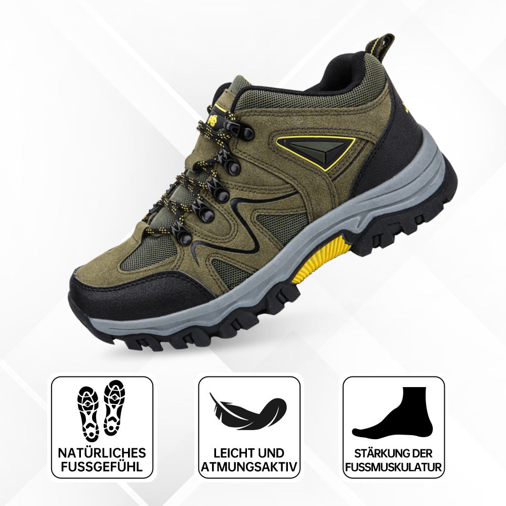 Strapazierfähige Herren Wanderschuhe, atmungsaktiv & bequem für jedes Terrain.